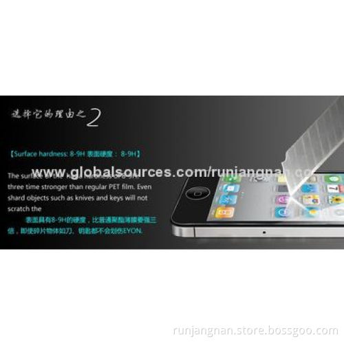 0.3mm Tempered-glass Screen Protector for iPhone 5/5S/5C, HD, 9H, Rounded Borders, Smooth Edge